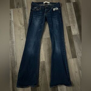 Hollister Low rise Dark Blue Flare Jeans